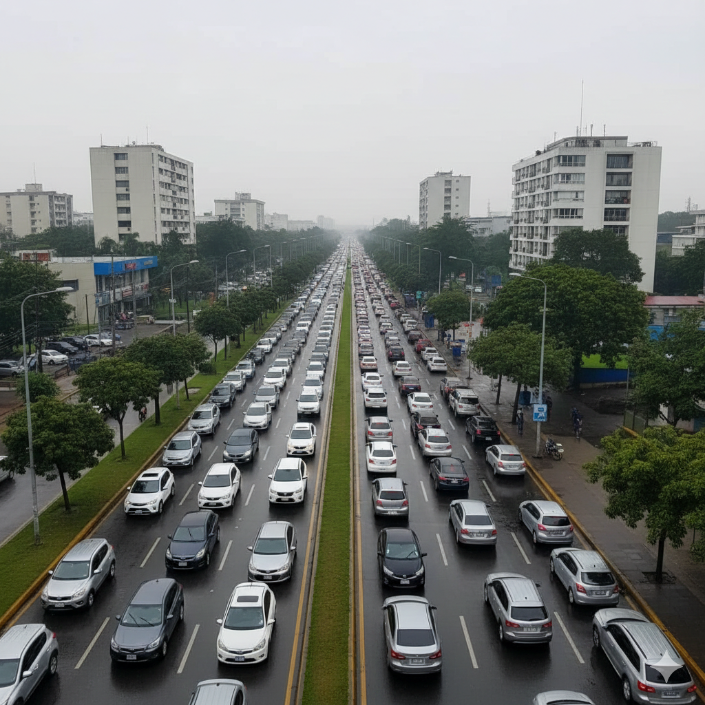 Mañana el tráfico colapsará. 🚗 El teletrabajo es la solución real: más salud mental y menos caos. ¡Es hora de evolucionar! #GT